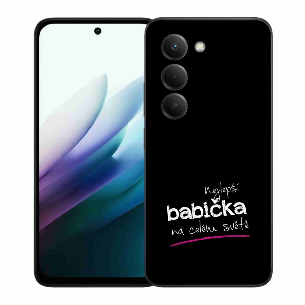 Gél borító mmCase a Xiaomi Redmi 15 4G/5G (171mm) - legjobb nagyi 4 fekete háttérrel