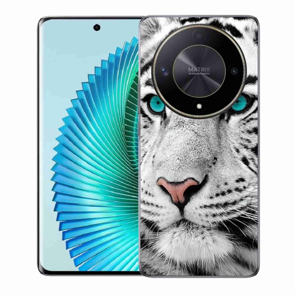 Gél borítás mmCase a Honor Magic 6 Lite 5G készülékhez - fehér tigris