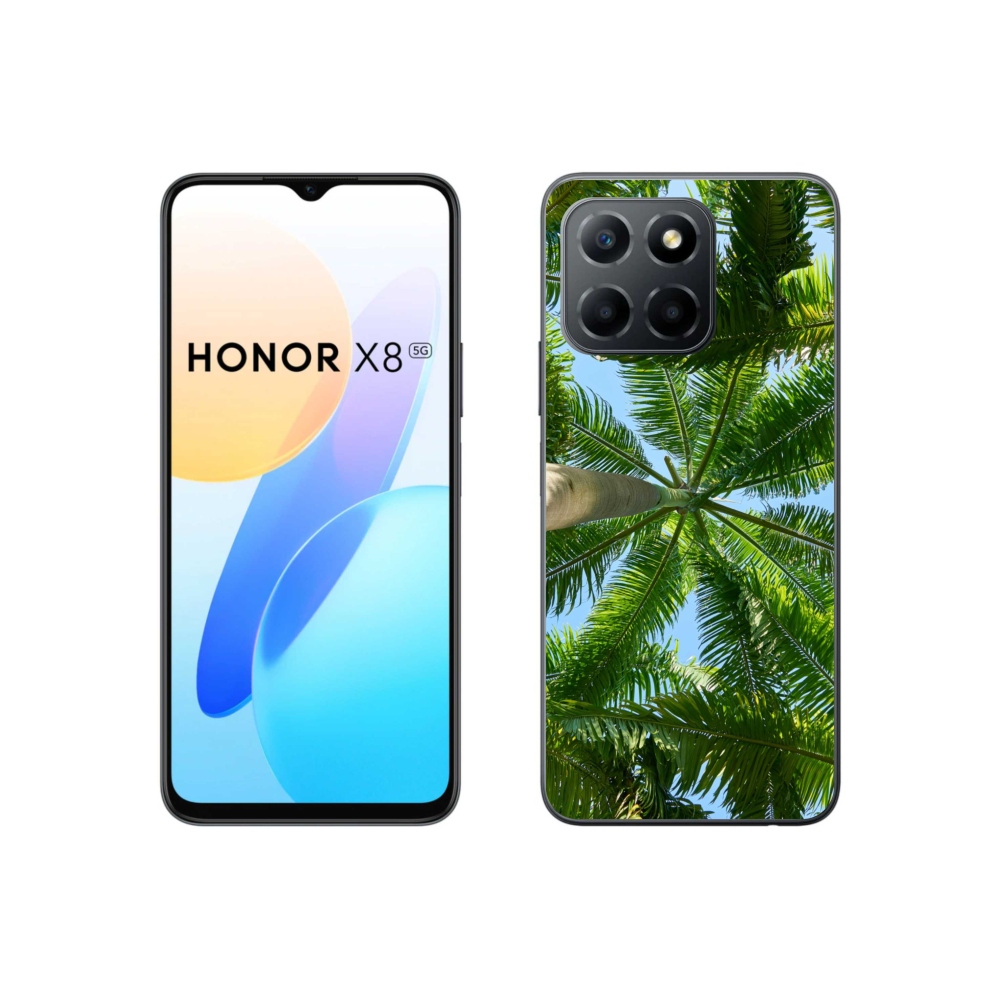 Gél borítás mmCase a Honor X8 5G/70 Lite 5G készülékhez - pálmafa