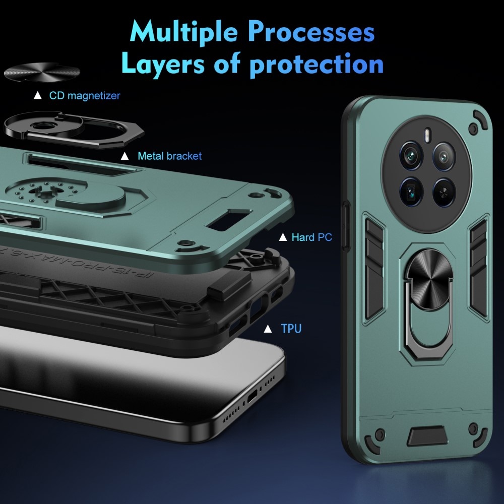 Tartós védőburkolat a Realme 12 Pro 5G/12 Pro+ 5G készülékhez - zöld