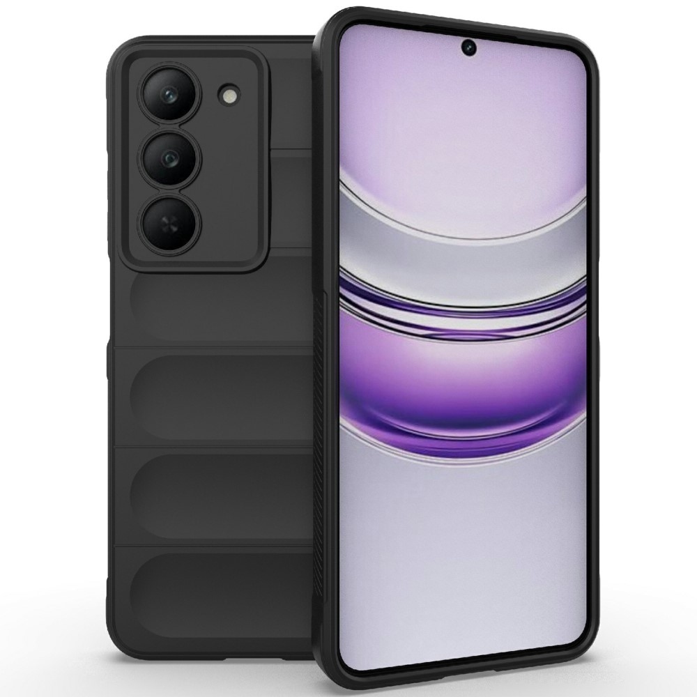 Rugg tartós zselés tok a Realme 14x 5G készülékhez - fekete