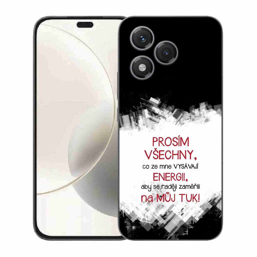 Gél borító mmCase a Honor 400 Lite-hoz - vicces szöveg 1 piros