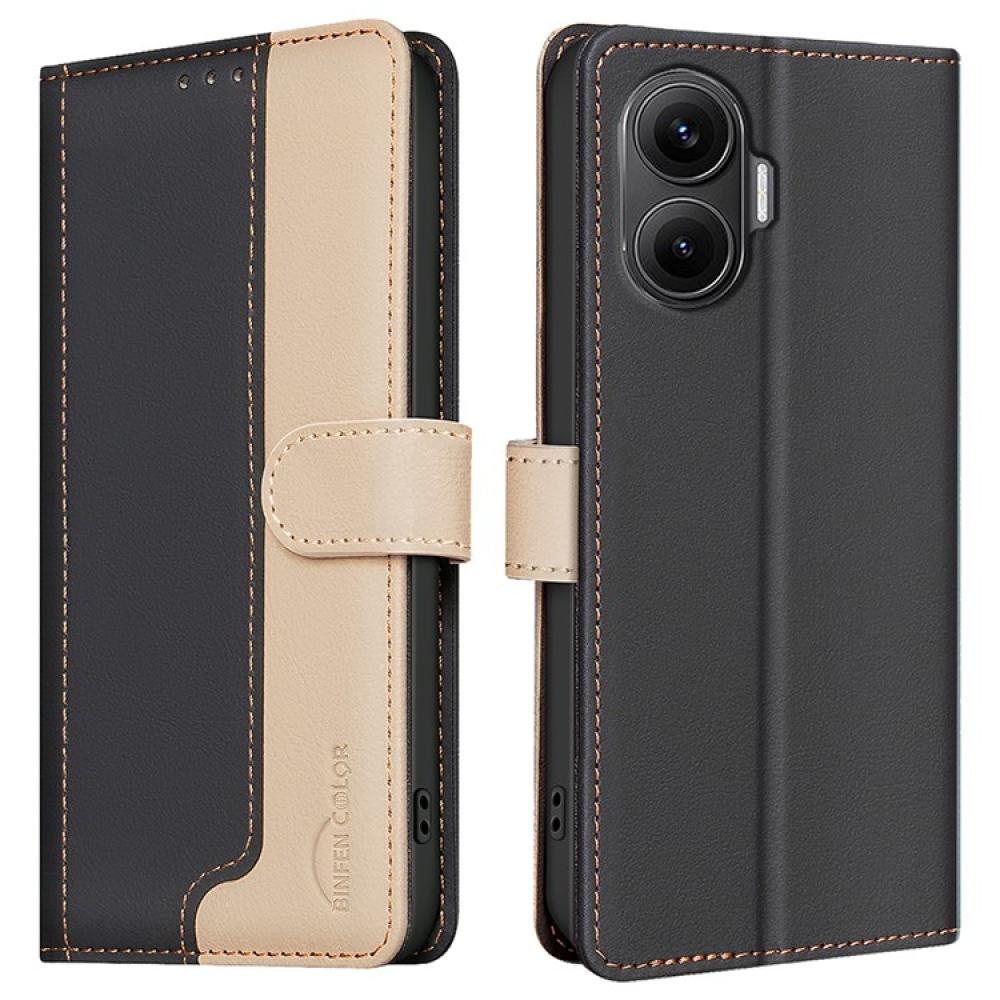 BNF DUO könyvtáska Xiaomi Poco F7 5G-hez - fekete