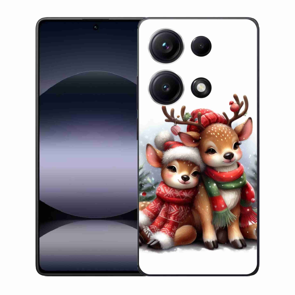 Gél borítás mmCase a Xiaomi Redmi Note 14S-hez - karácsonyi rénszarvas