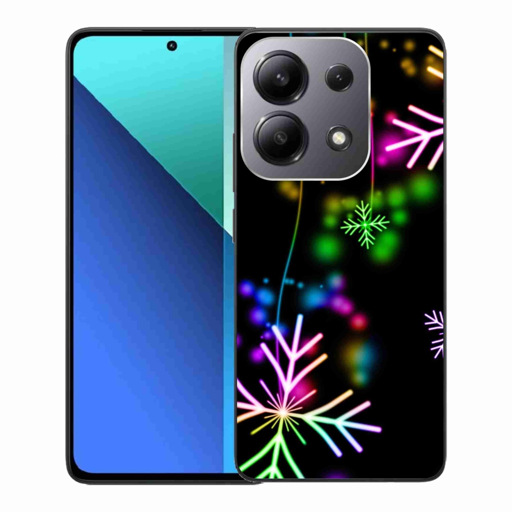 Gél borítás mmCase a Xiaomi Redmi Note 13-hoz - színes pelyhekkel