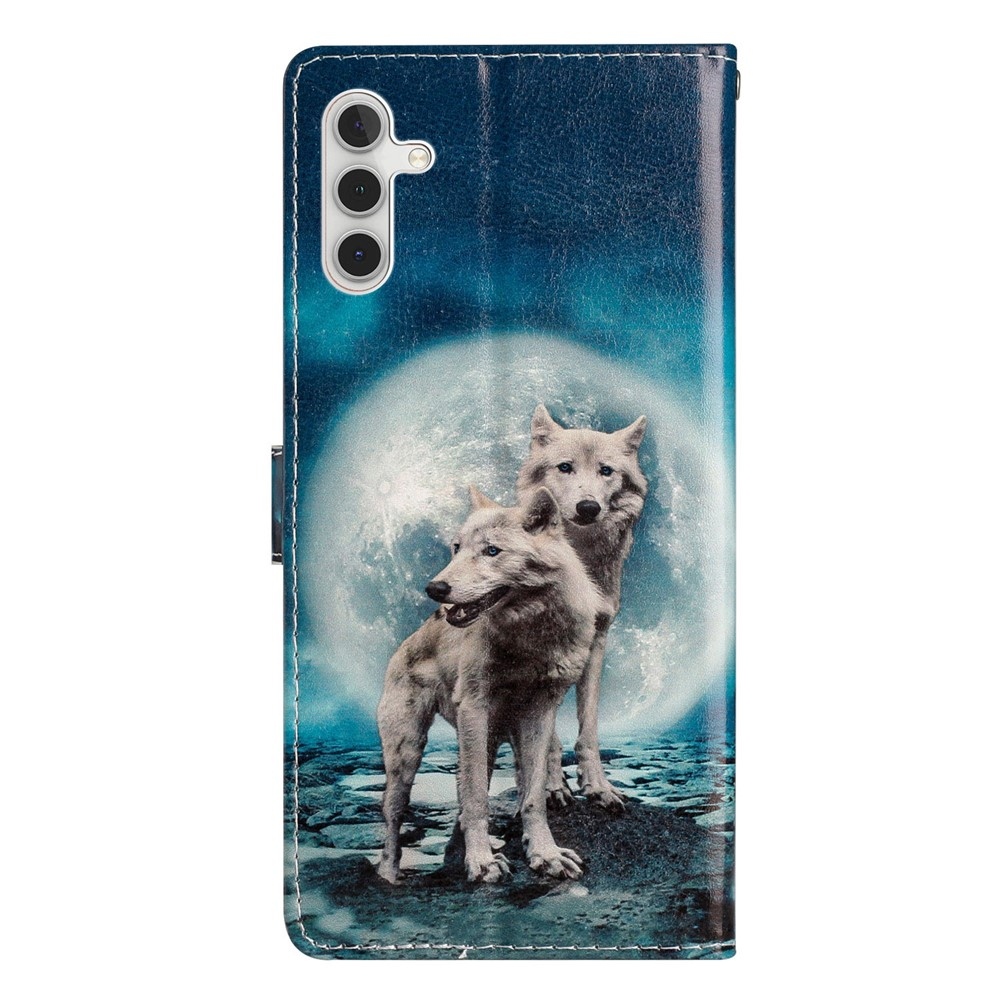 Egyedi könyvtáska Samsung Galaxy S25 FE készülékhez - két farkas