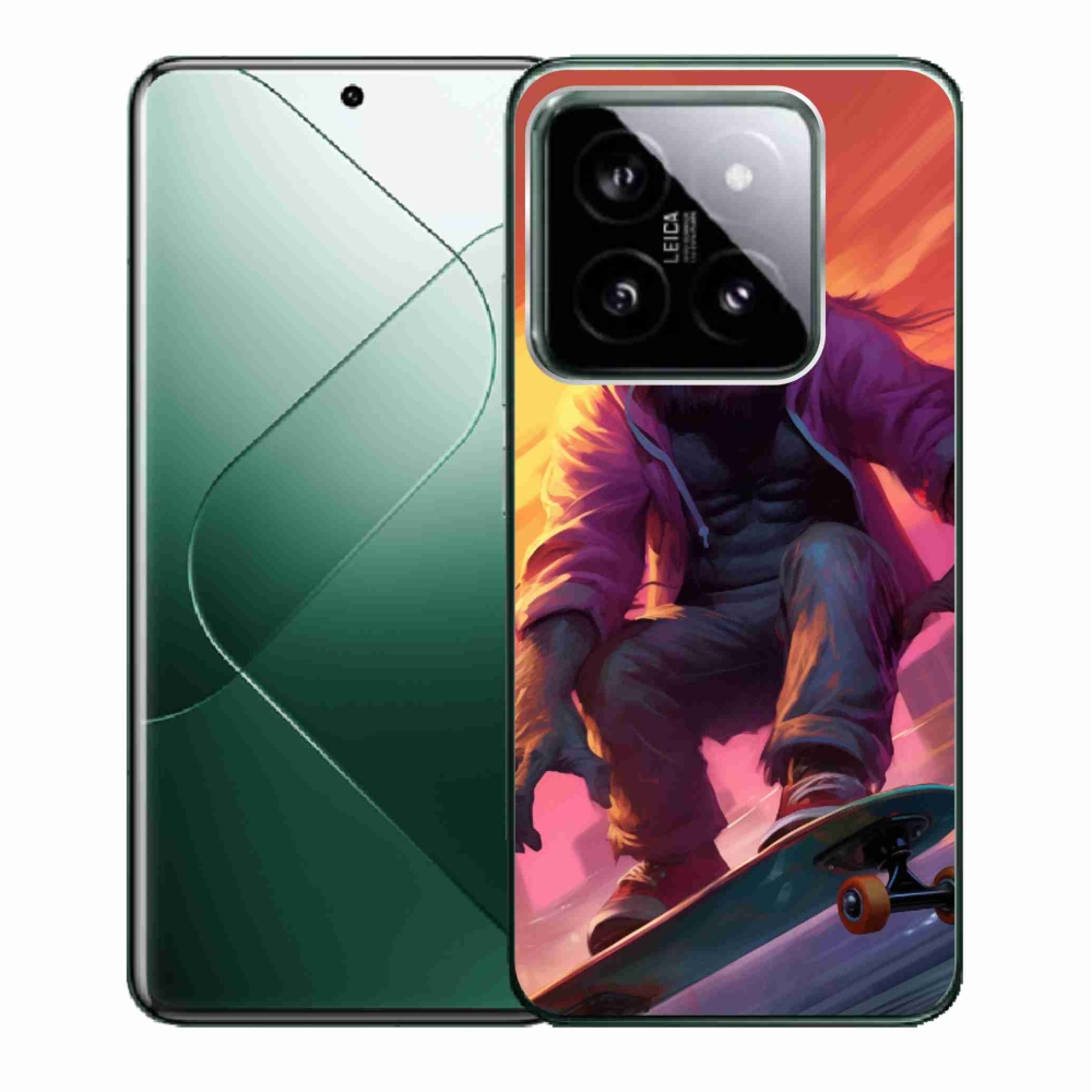 Gél borítás mmCase a Xiaomi 14-hez - gorilla a gördeszkán