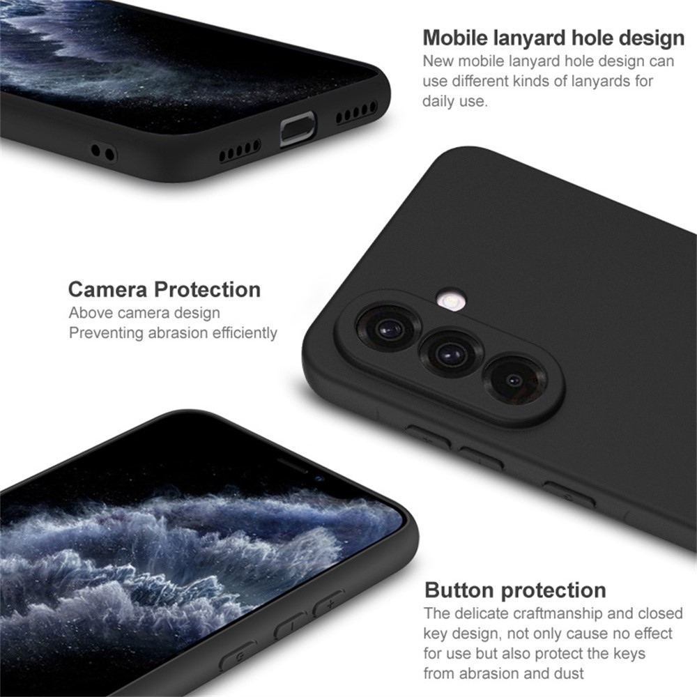 IMK matt zselés tok Samsung Galaxy A56 5G - fekete