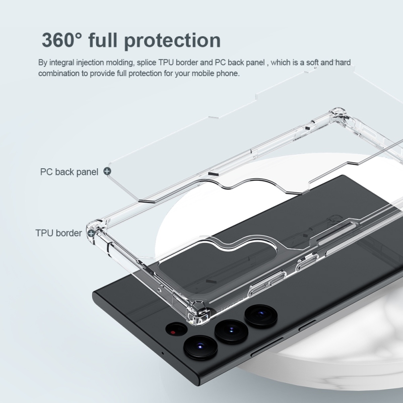Nillkin Nature TPU PRO borító Samsung Galaxy S23 Ultra - Átlátszó