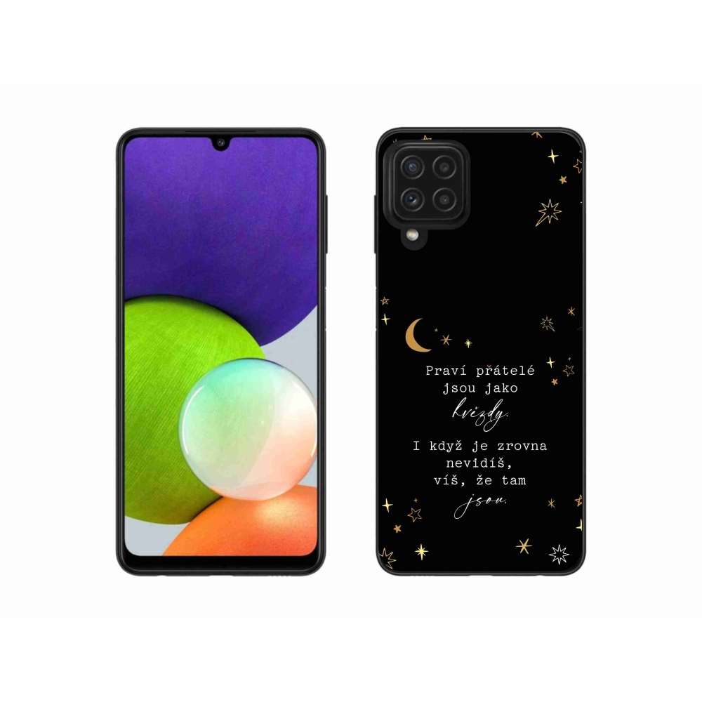 Gél borítás mmCase Samsung Galaxy A22 4G - idézem 6 fekete háttérrel