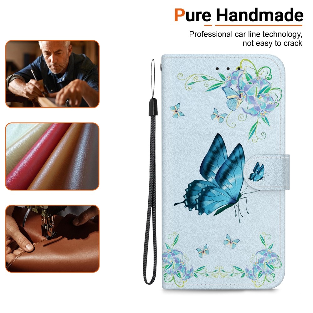 Printern book tok Xiaomi Redmi Note 14 5G - kék pillangóhoz