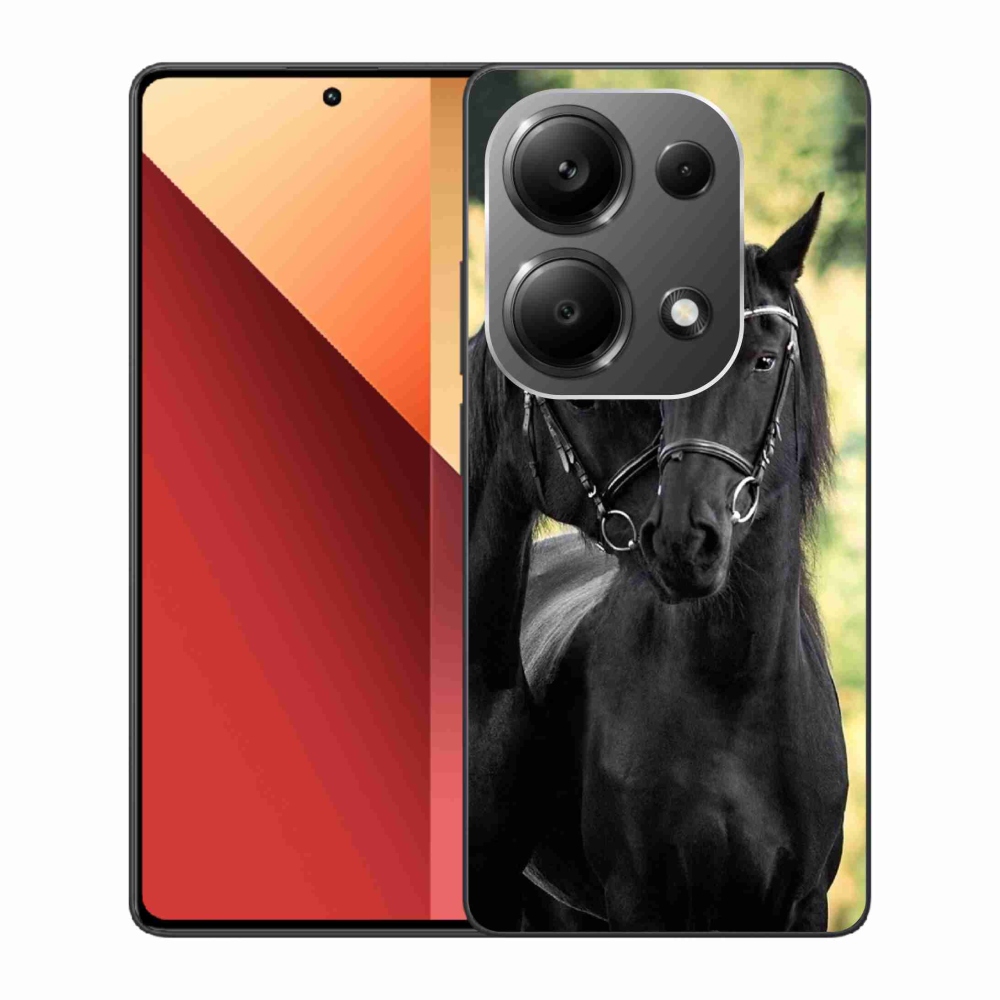 Gél borítás mmCase a Xiaomi Redmi Note 13 Pro 4G/Poco M6 Pro - két fekete lóhoz