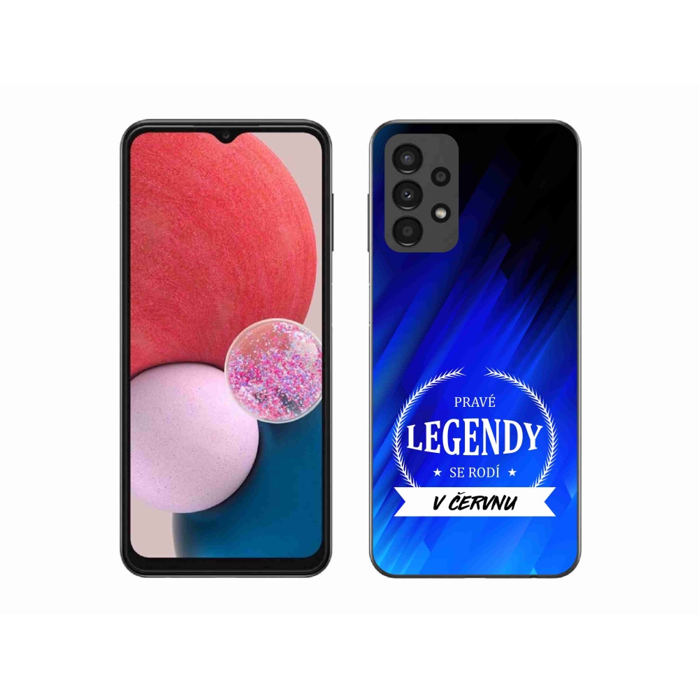 Gél borítás mmCase Samsung Galaxy A13 4G - Június legendái kék háttérrel