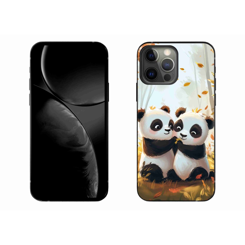 Zselés borítás mmCase iPhone 13 Pro Max készülékhez - pandák