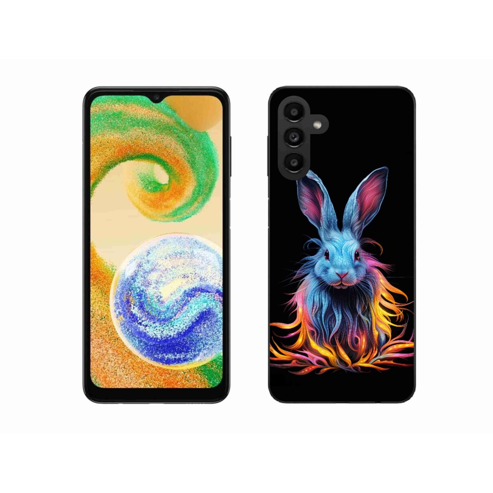 Zselés borítás mmCase Samsung Galaxy A04s (164.7x76.7x9.1mm) - absztrakt nyuszi
