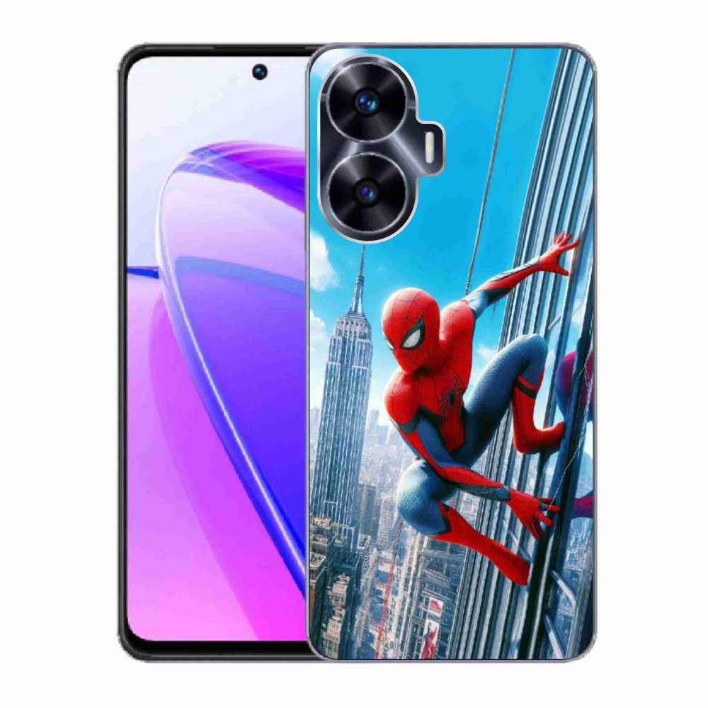 Gél borító mmCase a Realme C55 készülékhez - pókember