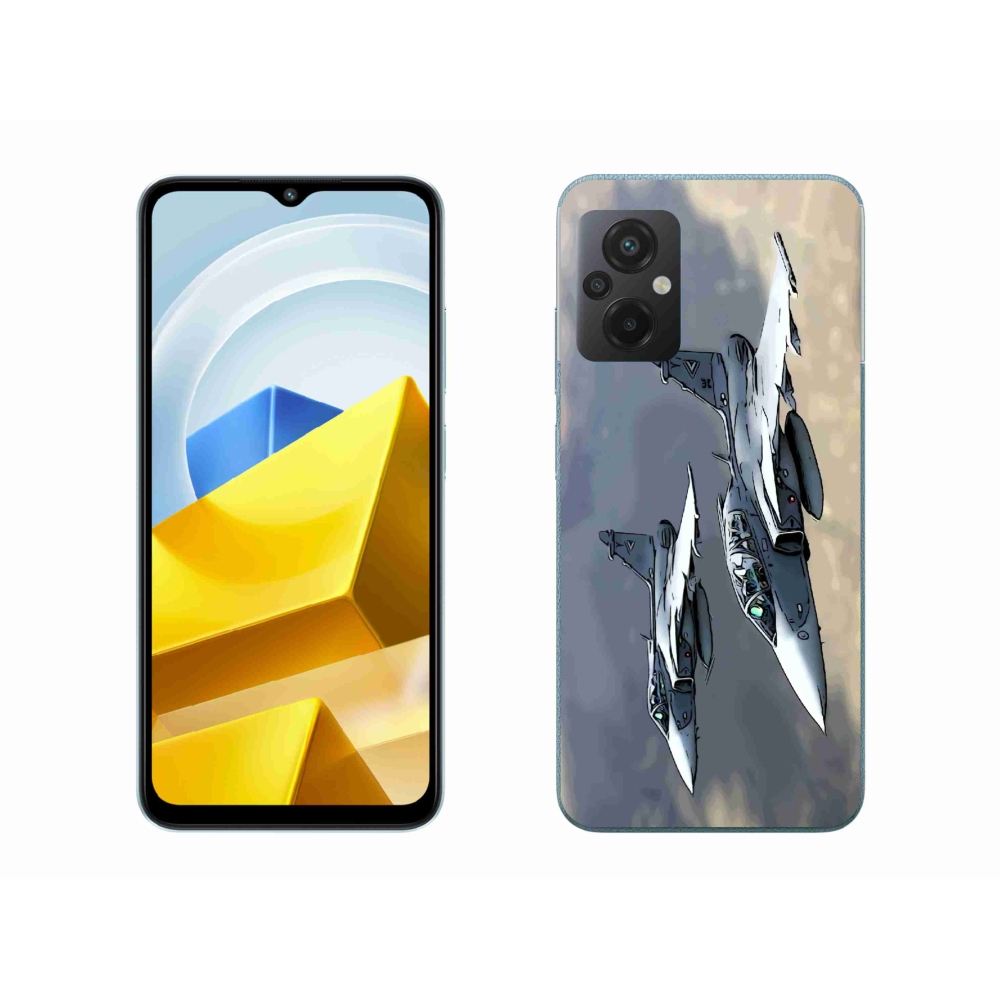 Gél borítás mmCase a Xiaomi Poco M5 4G-hez - vadászgépek