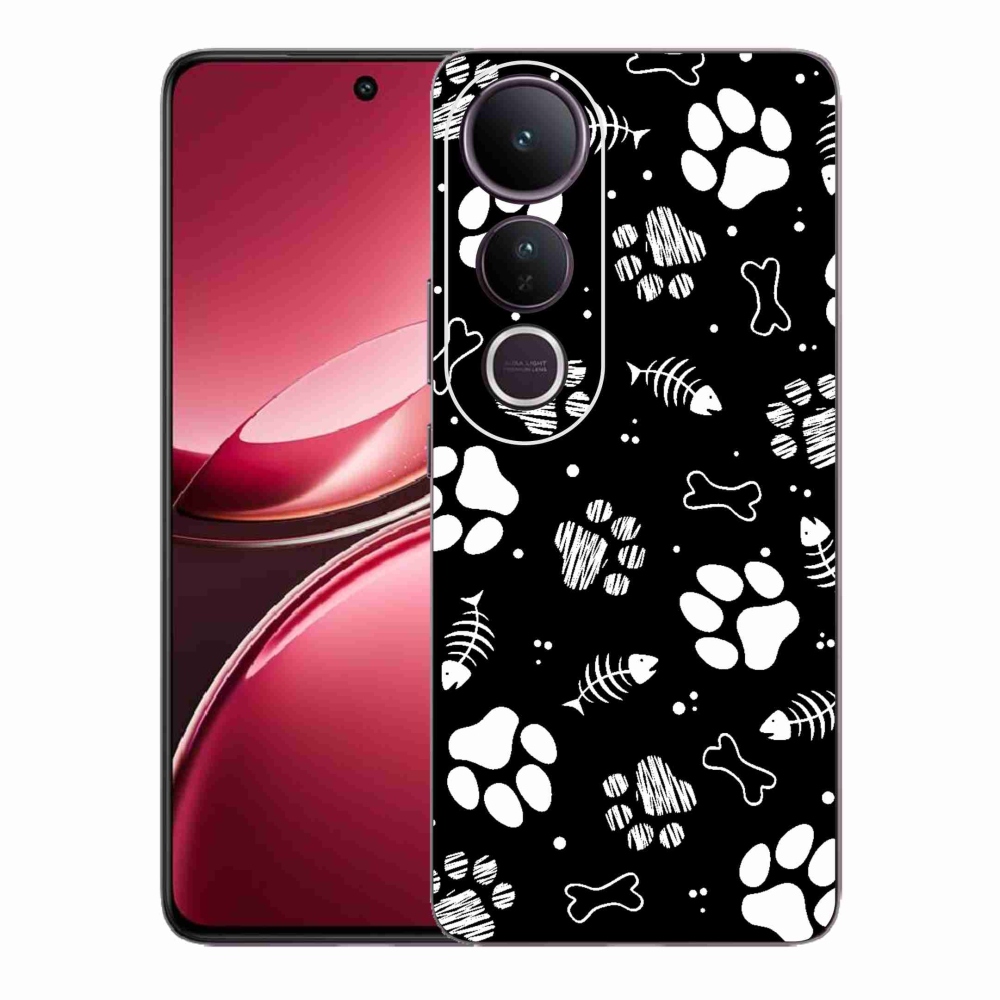 Gél borítás mmCase a Vivo V50 Lite 4G/5G készülékhez - kutyamancsok