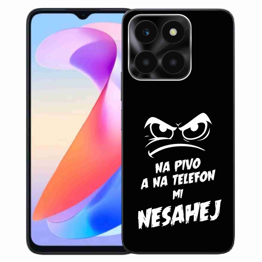 Gél borítás mmCase a Honor X6a számára - sör motívum 2 fekete háttér