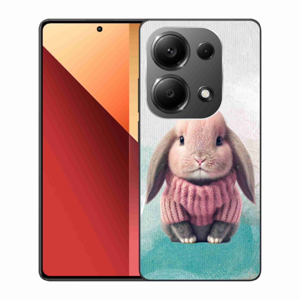Gél borítás mmCase a Xiaomi Redmi Note 13 Pro 4G/Poco M6 Pro - nyúl pulóverben