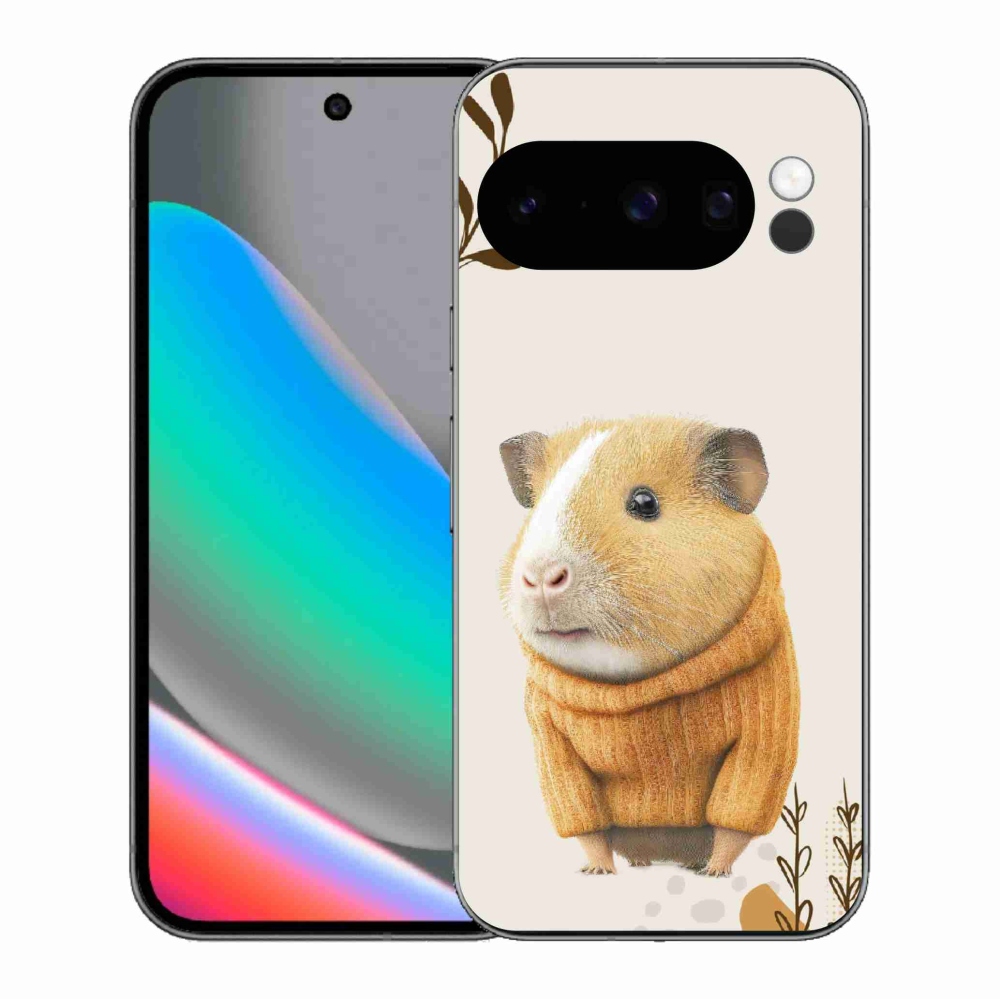Gél borítás mmCase a Google Pixel 10 Pro számára - tengerimalac pulóverben