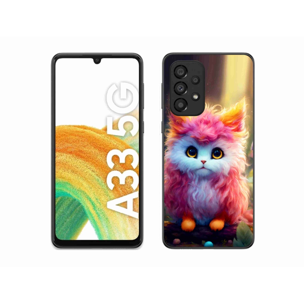 Gél borítás mmCase Samsung Galaxy A33 5G - aranyos cica 5