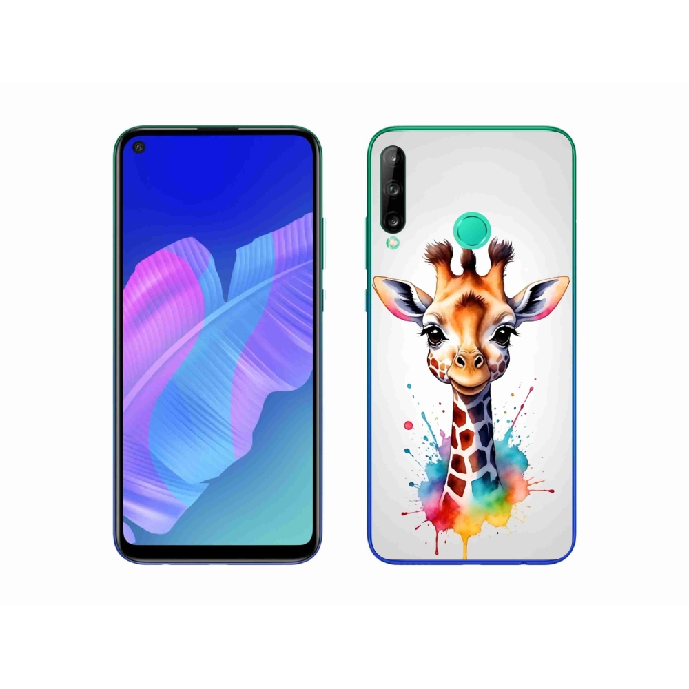 Zselés borítás mmCase a Huawei P40 Lite E - zsiráfhoz 1
