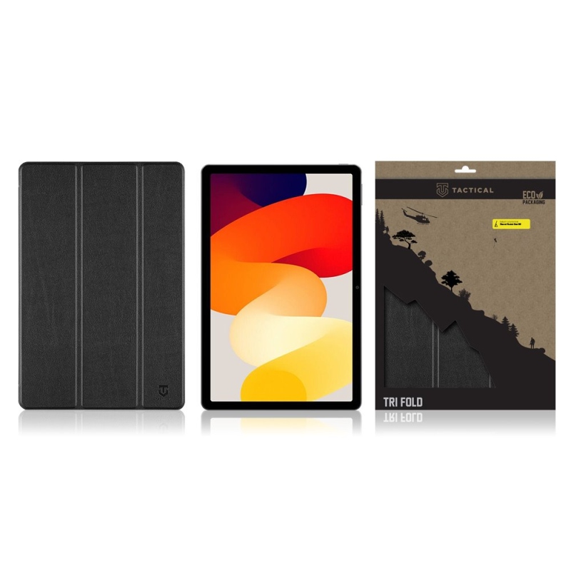 Taktikai könyv Tri Fold Case for Xiaomi Redmi Pad SE Fekete