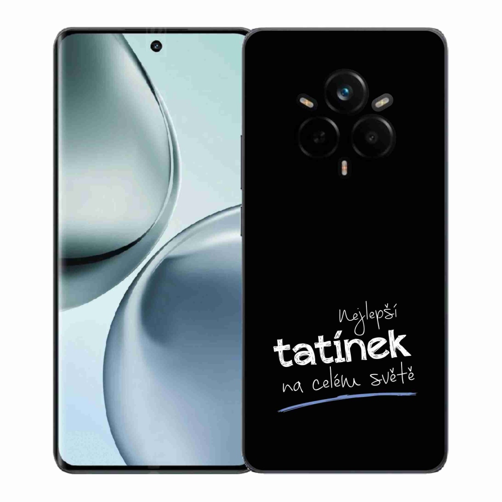 Gél borítás mmCase a Realme 14 Pro 5G-n - Best Daddy 4 fekete háttérrel
