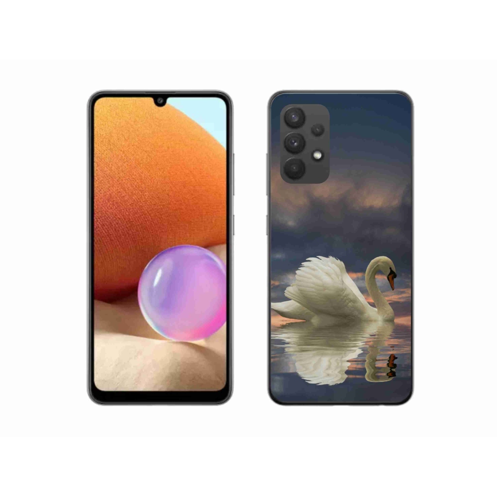 Gél védőhuzat mmCase Samsung Galaxy A32 4G - hattyú