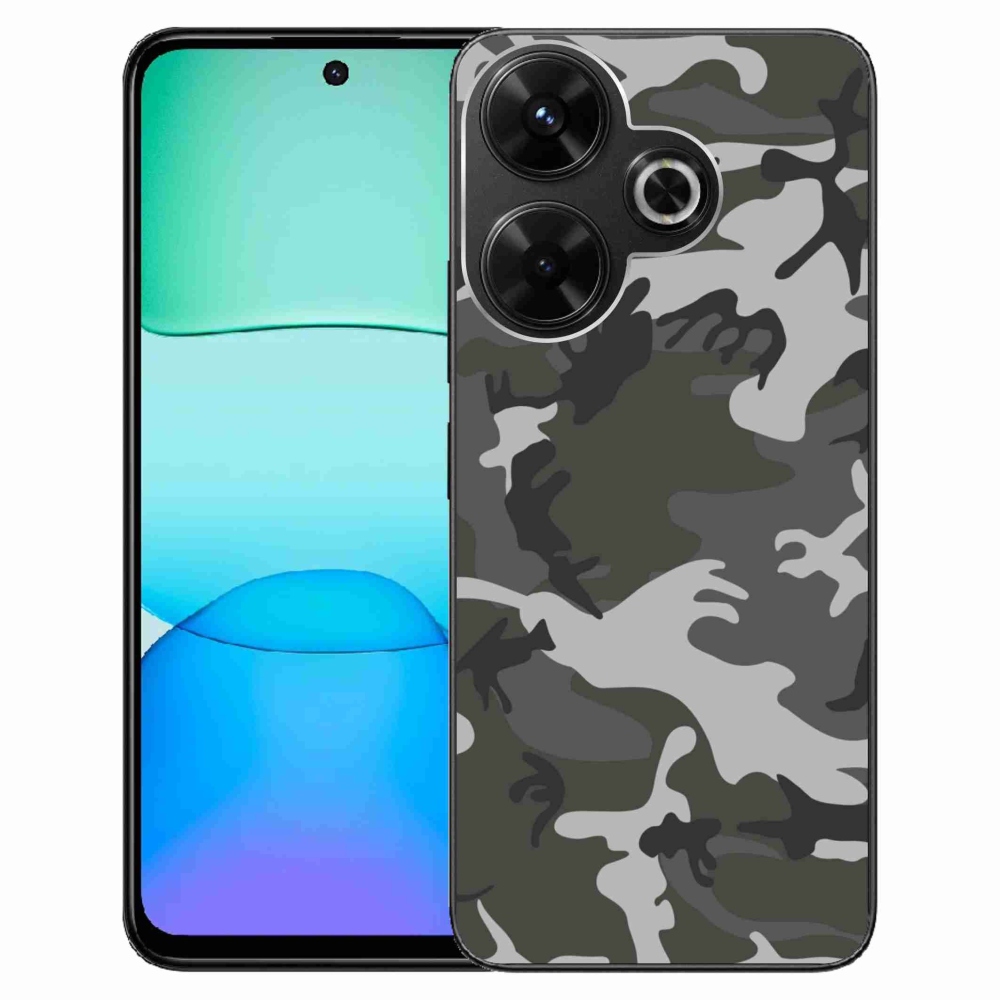 Zselés borítás mmCase a Xiaomi Redmi 13 4G/Poco M6 4G - álcázó mintázatú modellhez