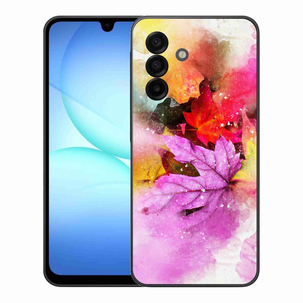 Gél borítás mmCase Samsung Galaxy A17 5G - színes levelek - Samsung Galaxy A17 5G - színes levelek
