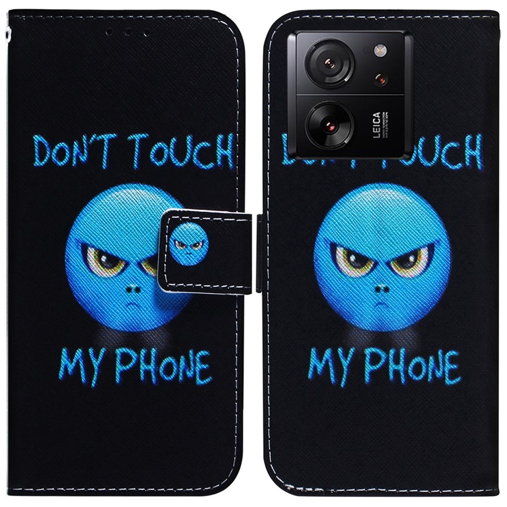 Printy könyv tok Xiaomi 13T/13T Pro - ne nyúljon hozzá