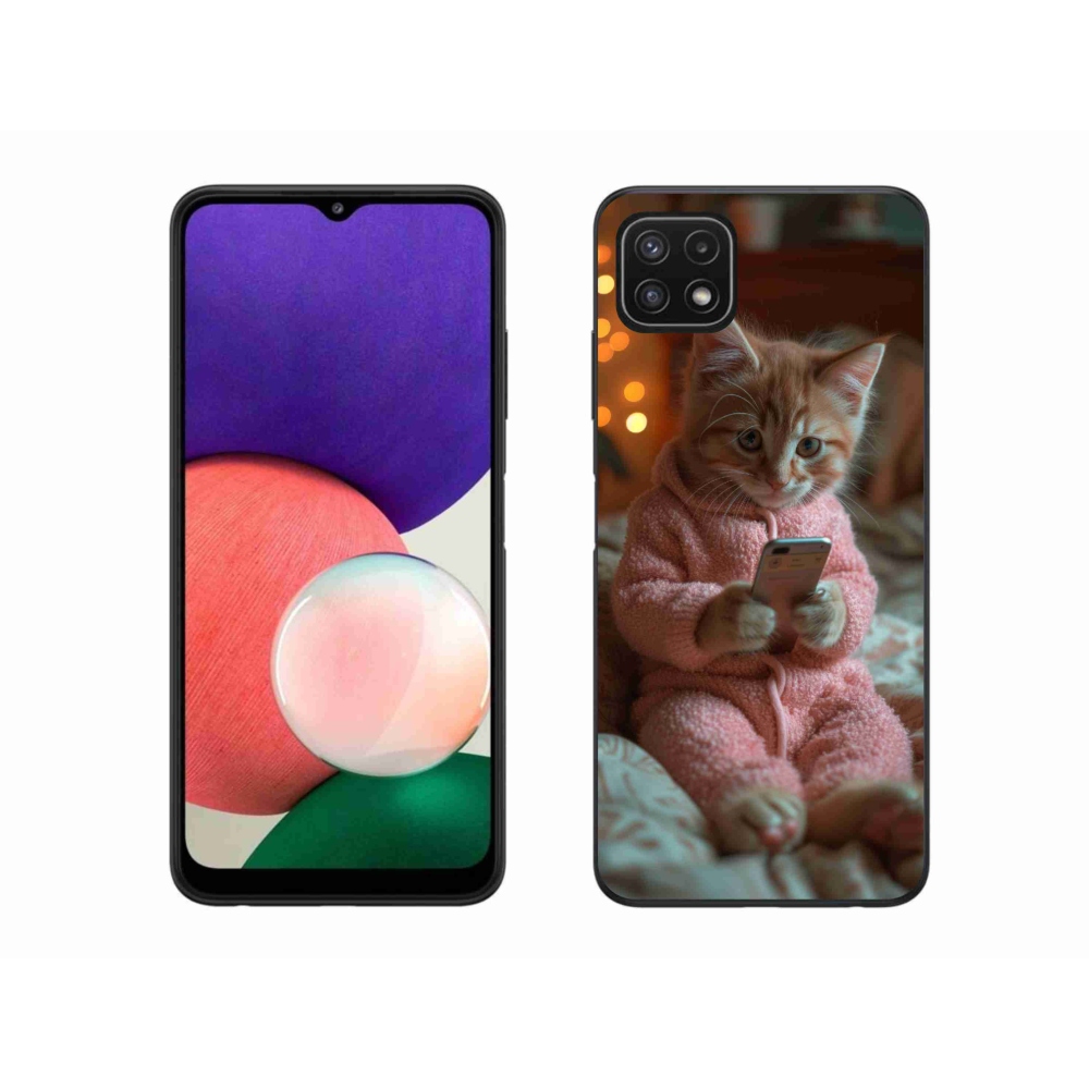 Gél védőhuzat mmCase Samsung Galaxy A22 5G - baba mobillal