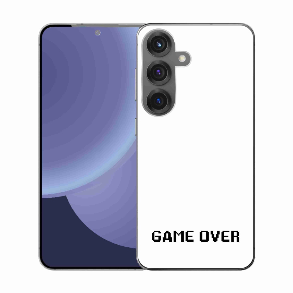 Gél borító mmCase Samsung Galaxy S25 készülékhez - játék fehér háttérrel