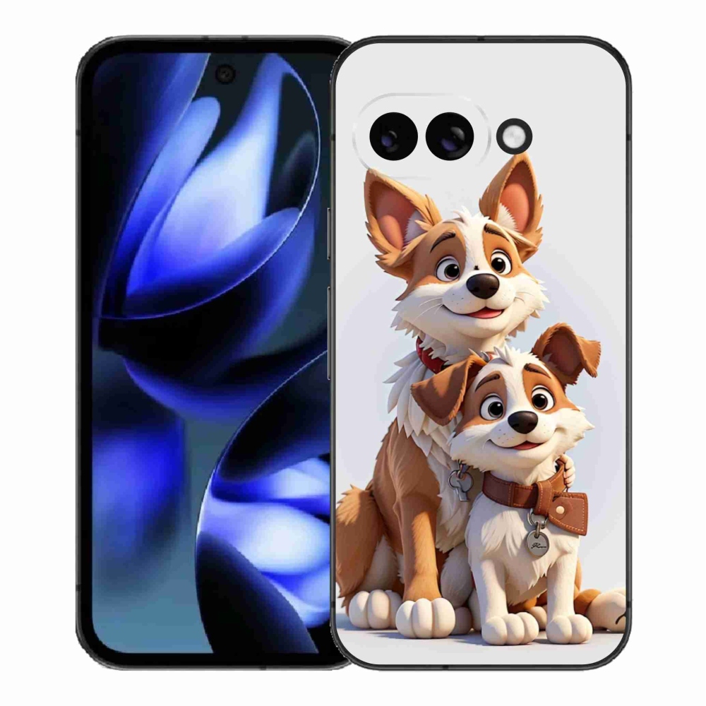 Gél borítás mmCase a Google Pixel 9a számára - kutyák rajzolása