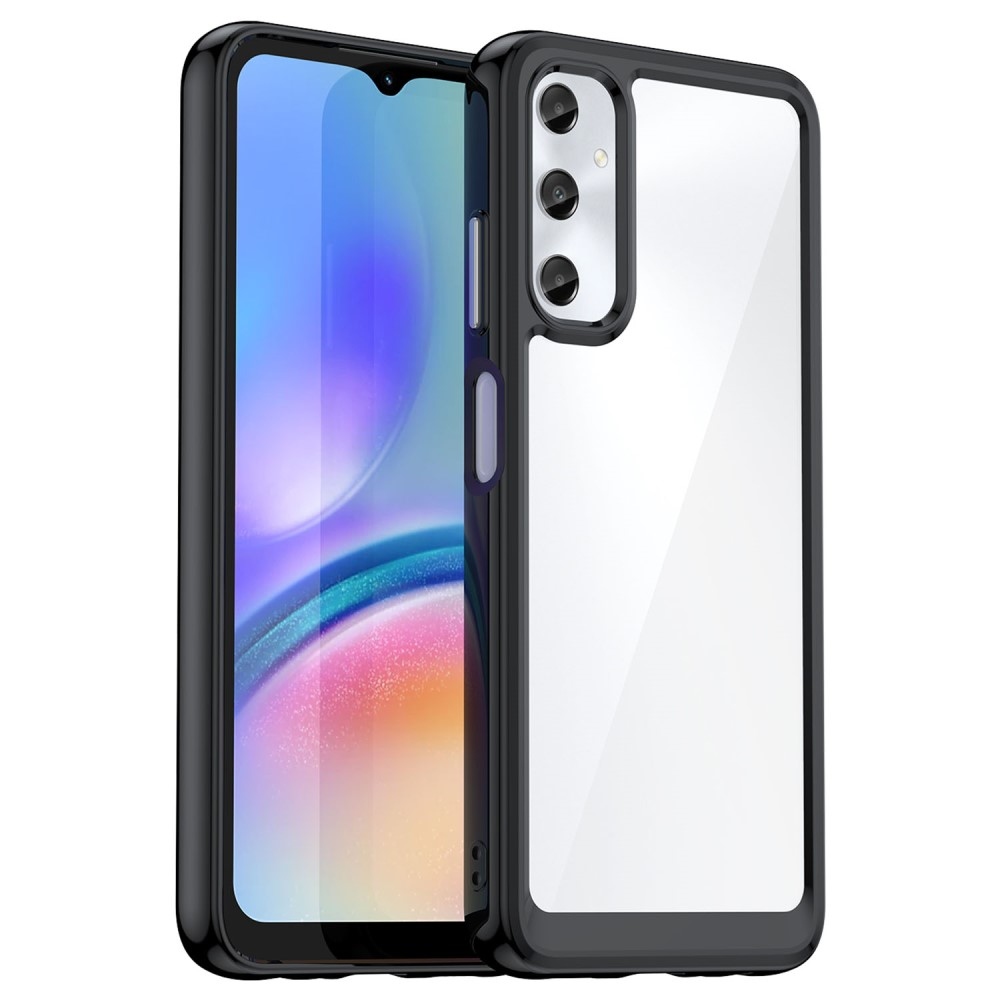Gél tok fix hátlappal Samsung Galaxy A05s készülékhez - fekete
