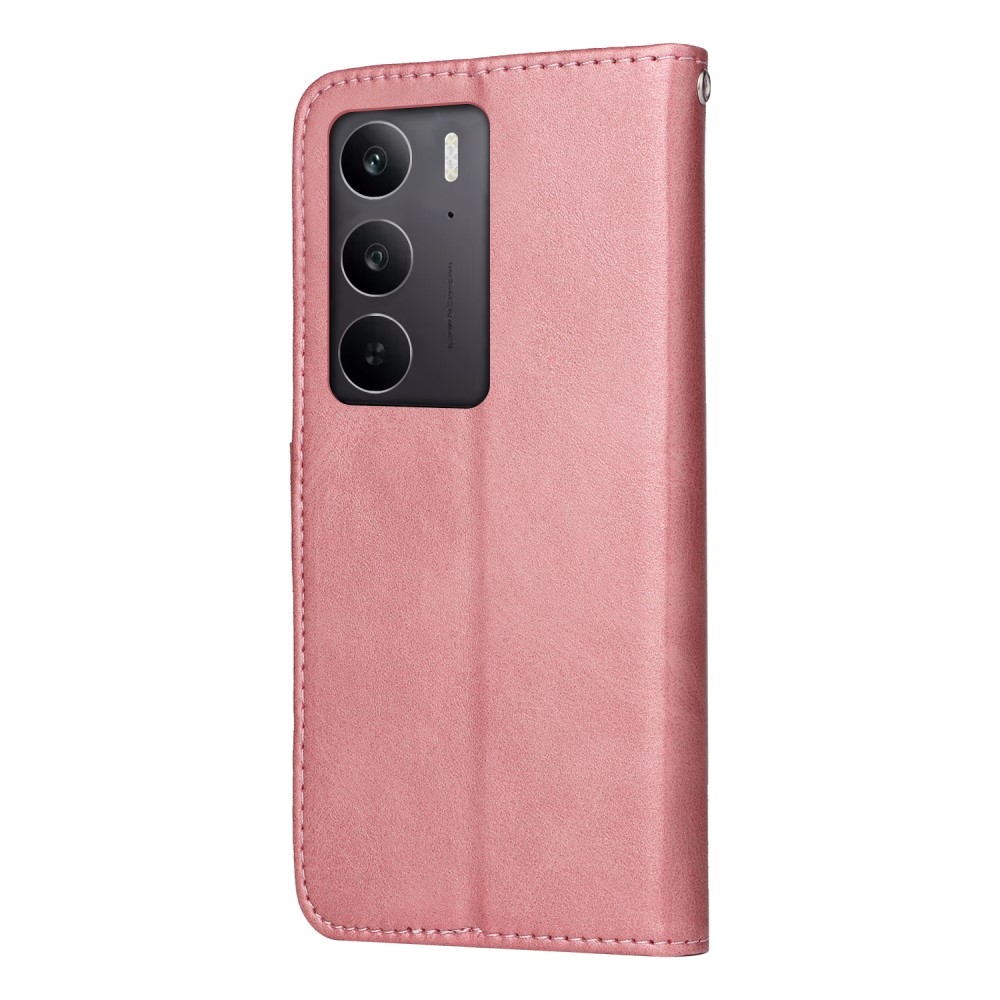 Könyvtáska a Realme 14x 5G/Realme C75 készülékhez - rózsaszín