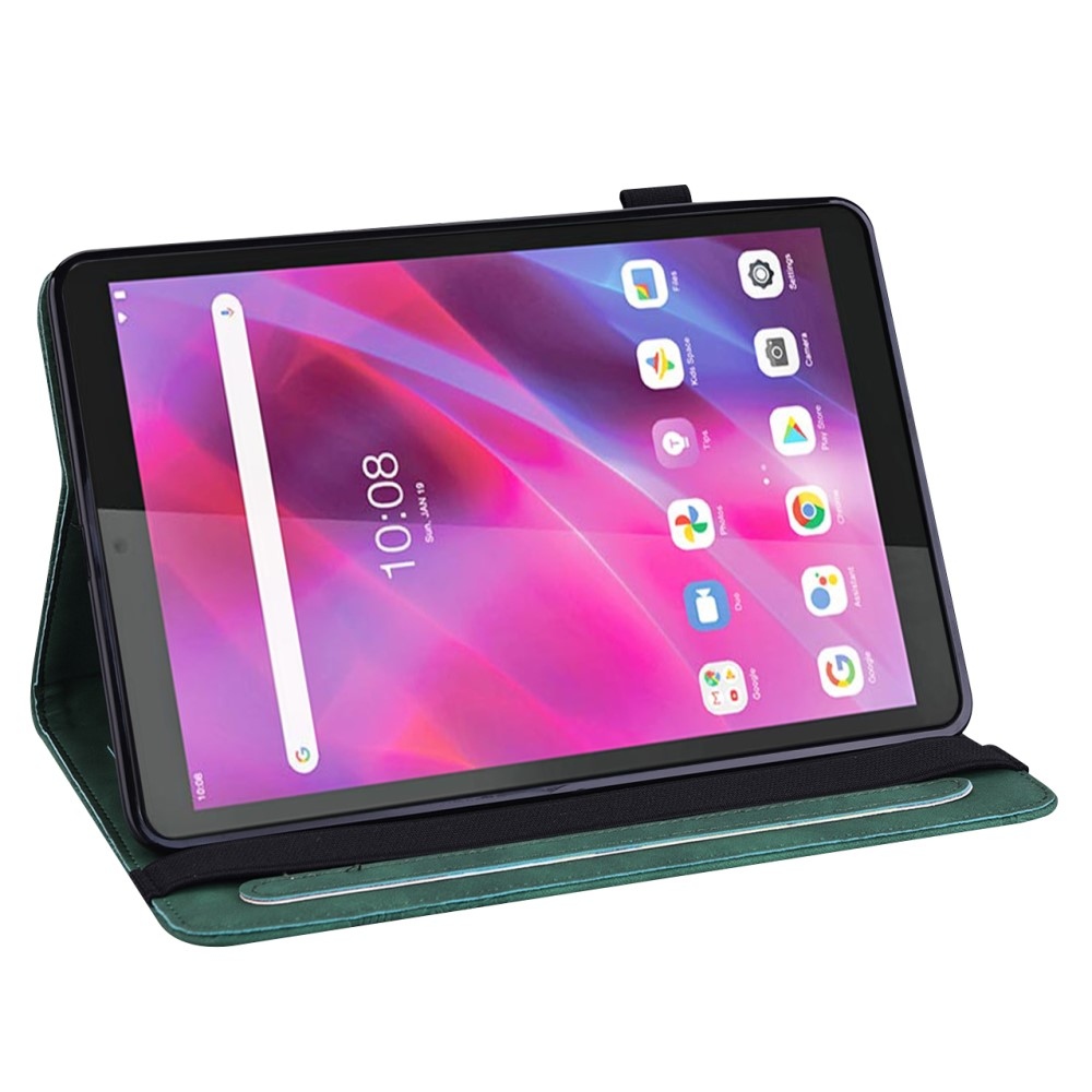 Virágos tok a Lenovo Tab M8 4. generációs (2024) Lenovo Tab M8-hoz - zöld színű