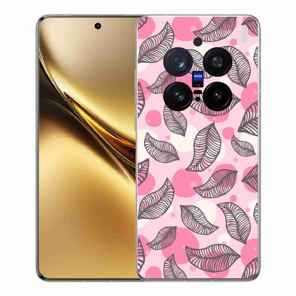 Zselés borítás mmCase a Vivo X200 Pro 5G készülékhez - rajzfilmes hulló levelek