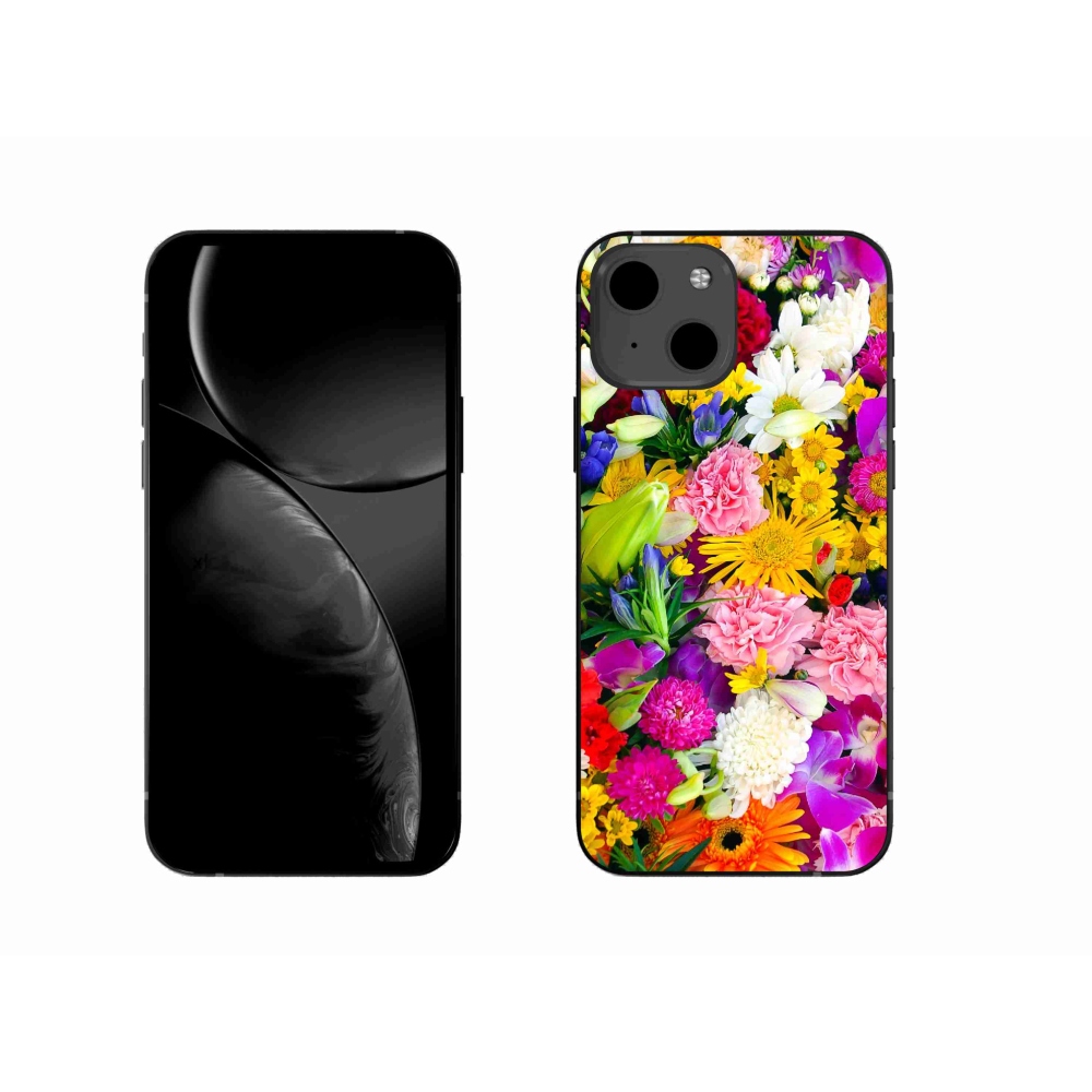 Zselés borítás mmCase iPhone 13-hoz - virág 12