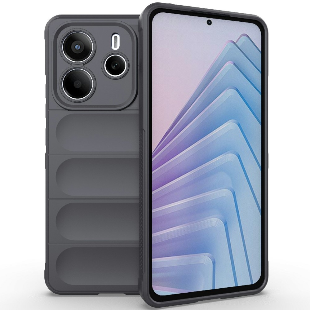 Rugg tartós zselés tok Xiaomi Redmi Note 14 5G - sötétszürke