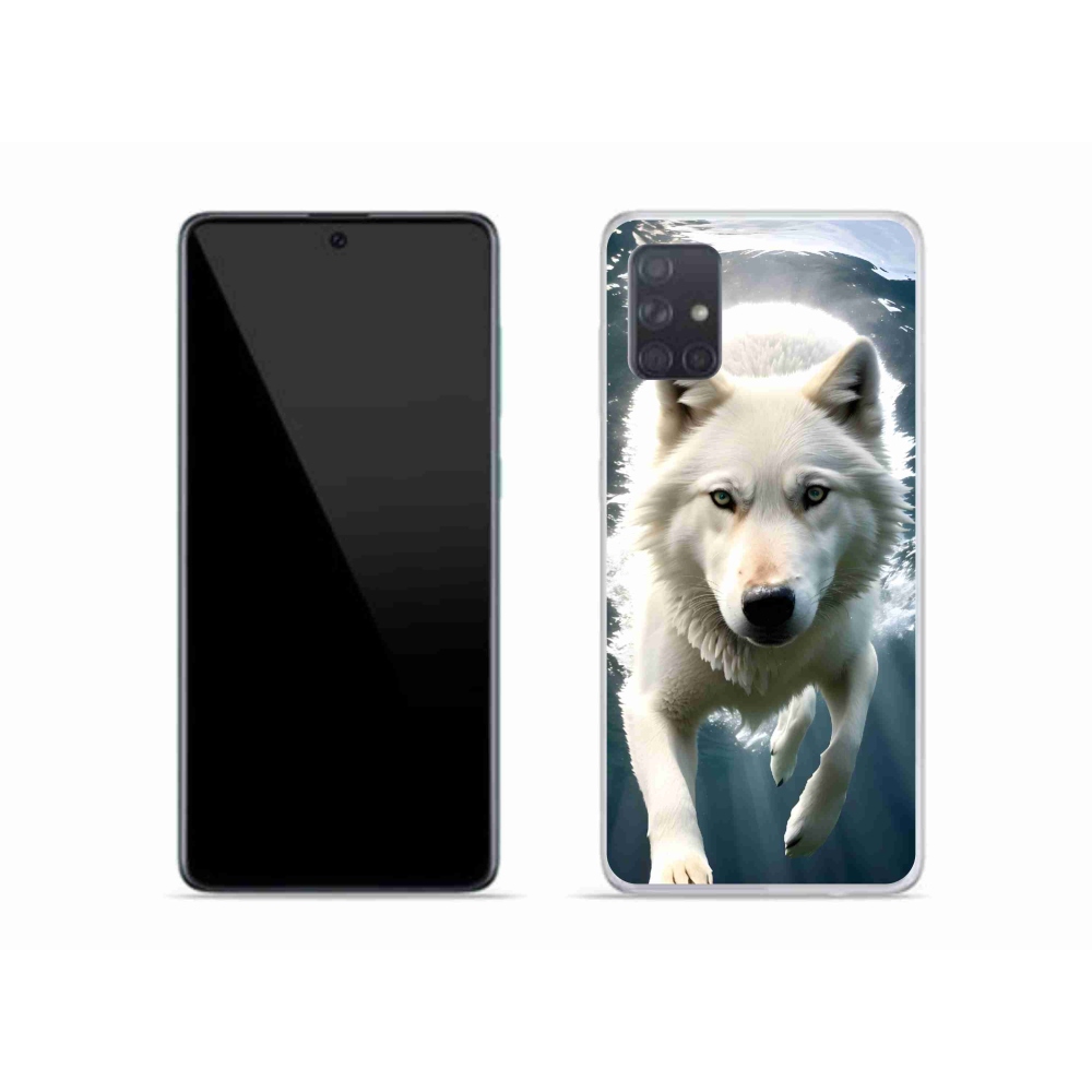 Gél védőhuzat mmCase Samsung Galaxy A51 - fehér farkas
