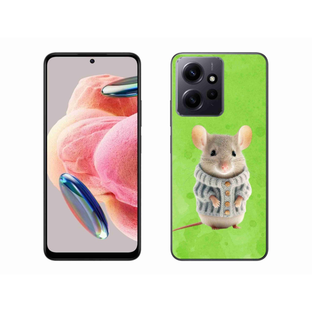 Gél borítás mmCase a Xiaomi Redmi Note 12 4G - egér pulóverben