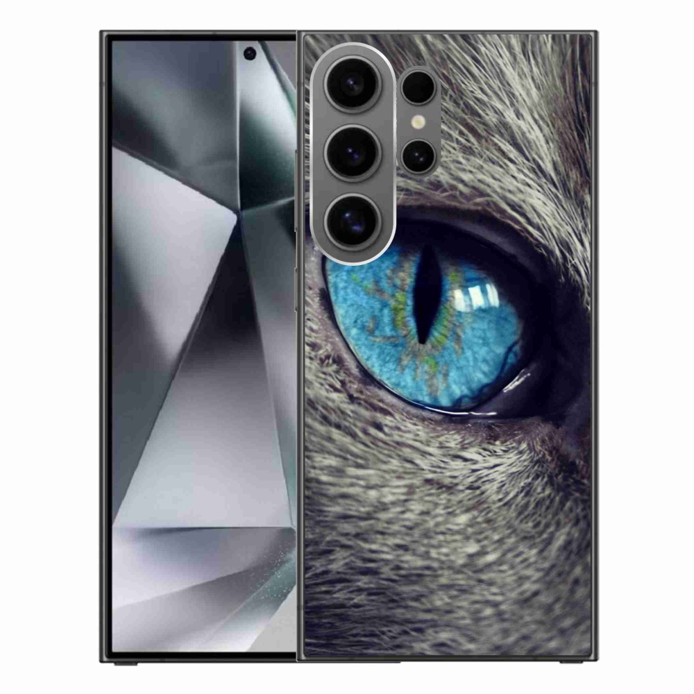 Gél védőhuzat mmCase Samsung Galaxy S24 Ultra - kék macskaszem