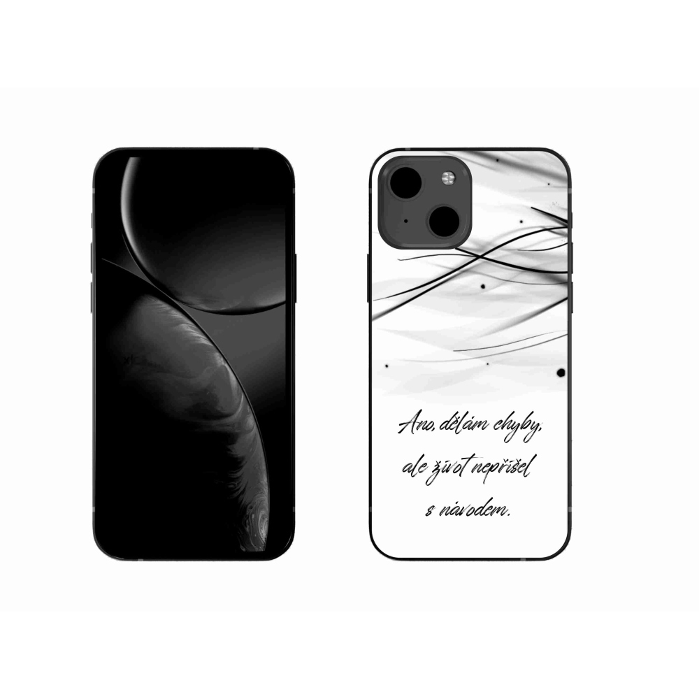 Gél borítás mmCase iPhone 13 6.1 készülékhez - idézem fehér háttér