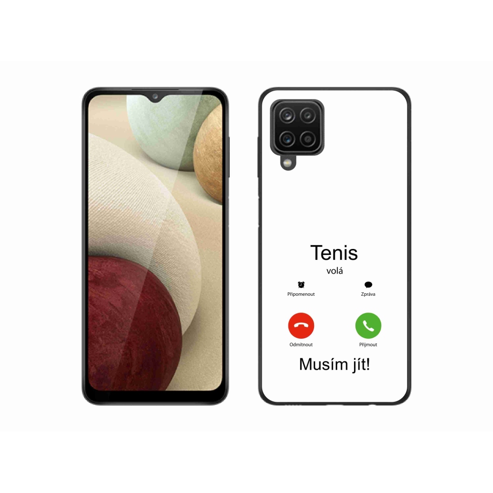 Gél borítás mmCase Samsung Galaxy M12 - tenisz hívások fehér háttérrel