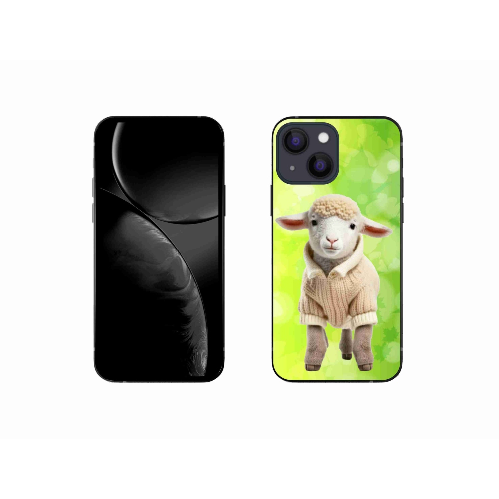 Gél borítás mmCase iPhone 13 mini készülékhez - bárány pulóverben