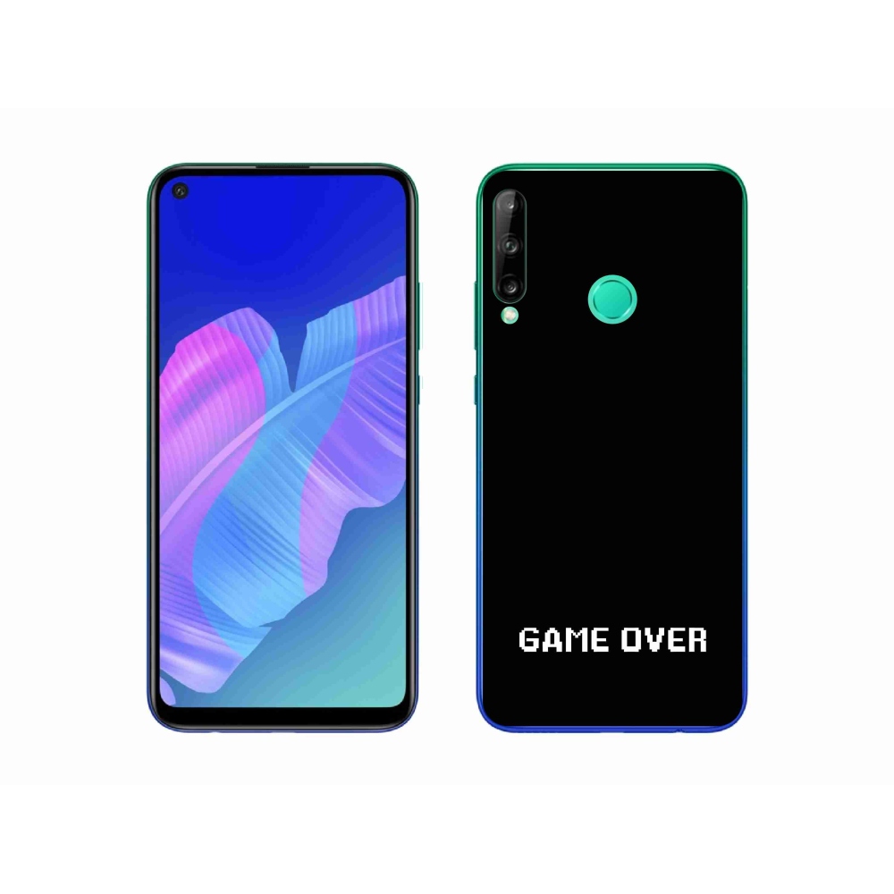 Gél borító mmCase a Huawei P40 Lite E számára - játék fekete háttéren