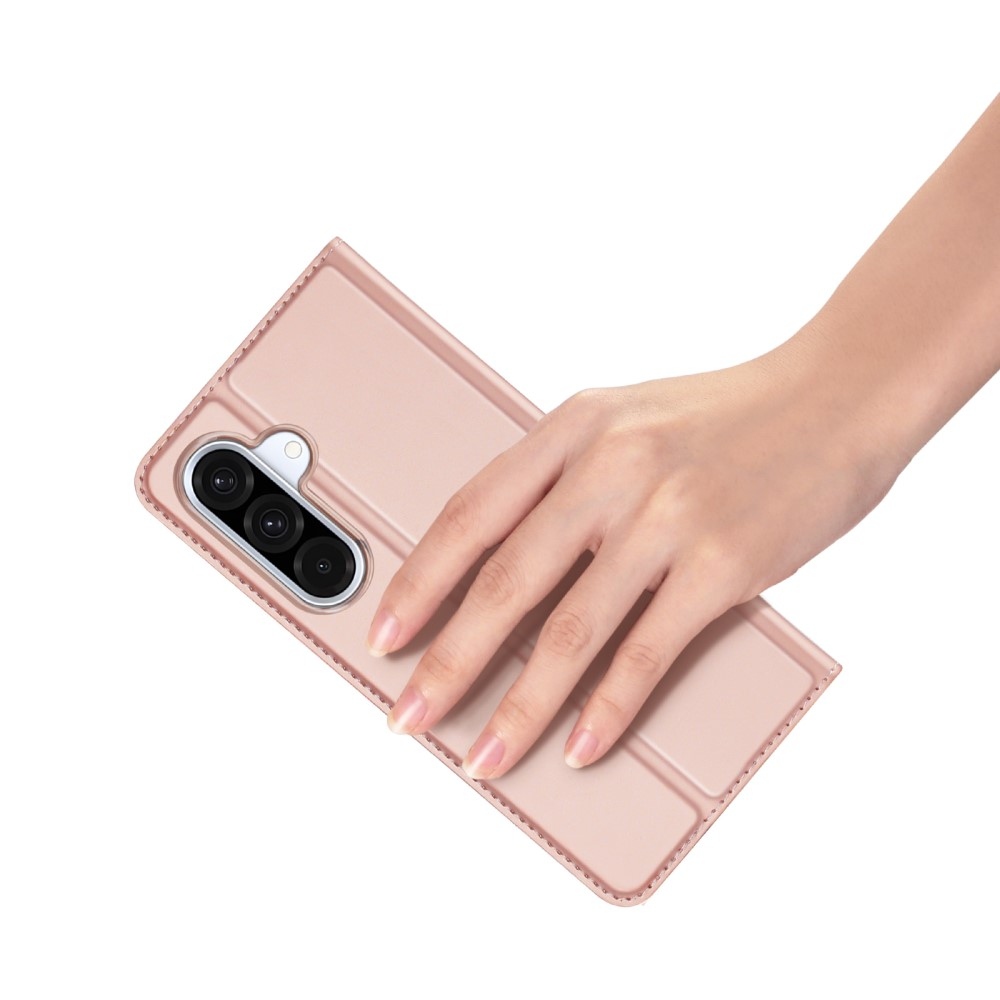 DUX könyvtáska Samsung Galaxy A36 5G/A56 5G - rózsaarany színben